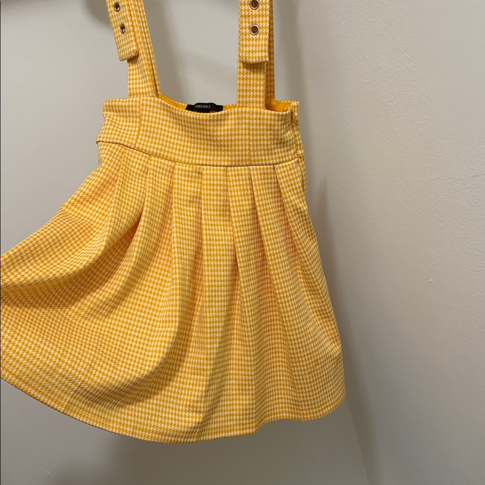 Forever 21 Yellow Plaid Skirt